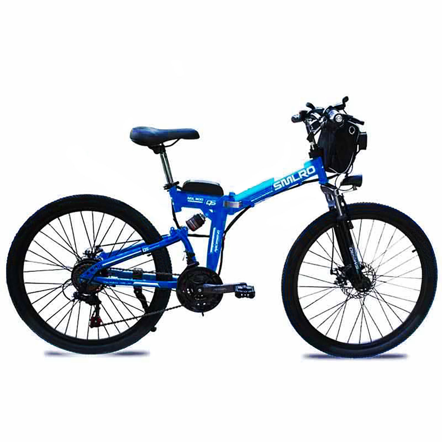 espacio absorción Productividad Bicicleta Eléctrica de Aluminio - Modelo YK-EB200 - Color Blanco Azul - JP  REHAB