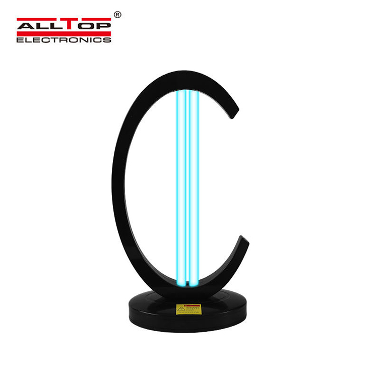 Lámpara de esterilización por luz ultravioleta UVC + ozono modelo de mesa 32W color negro